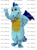 Blue Dragon  Christmas Cosplay Unisex Cute Newly Mascot ostume Suit Cosplay Party Game Dress Outfit  Adult  Gift A+ -  by FurryMascot -