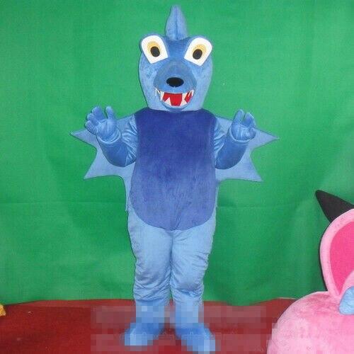 !!! Blue Plush Dragon Mascot Costume with Zipper Closure Adult Cosplay Costume Advertising Carnival Halloween -  by FurryMascot -