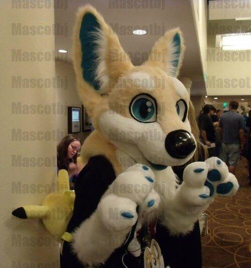 Best Quality on  Unisex Husky Dog wolf fox Fursuit Mascot Costume Cosplay Birthday Party Dress Furry Outfits -  by FurryMascot -