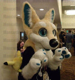 Best Quality on  Unisex Husky Dog wolf fox Fursuit Mascot Costume Cosplay Birthday Party Dress Furry Outfits -  by FurryMascot -