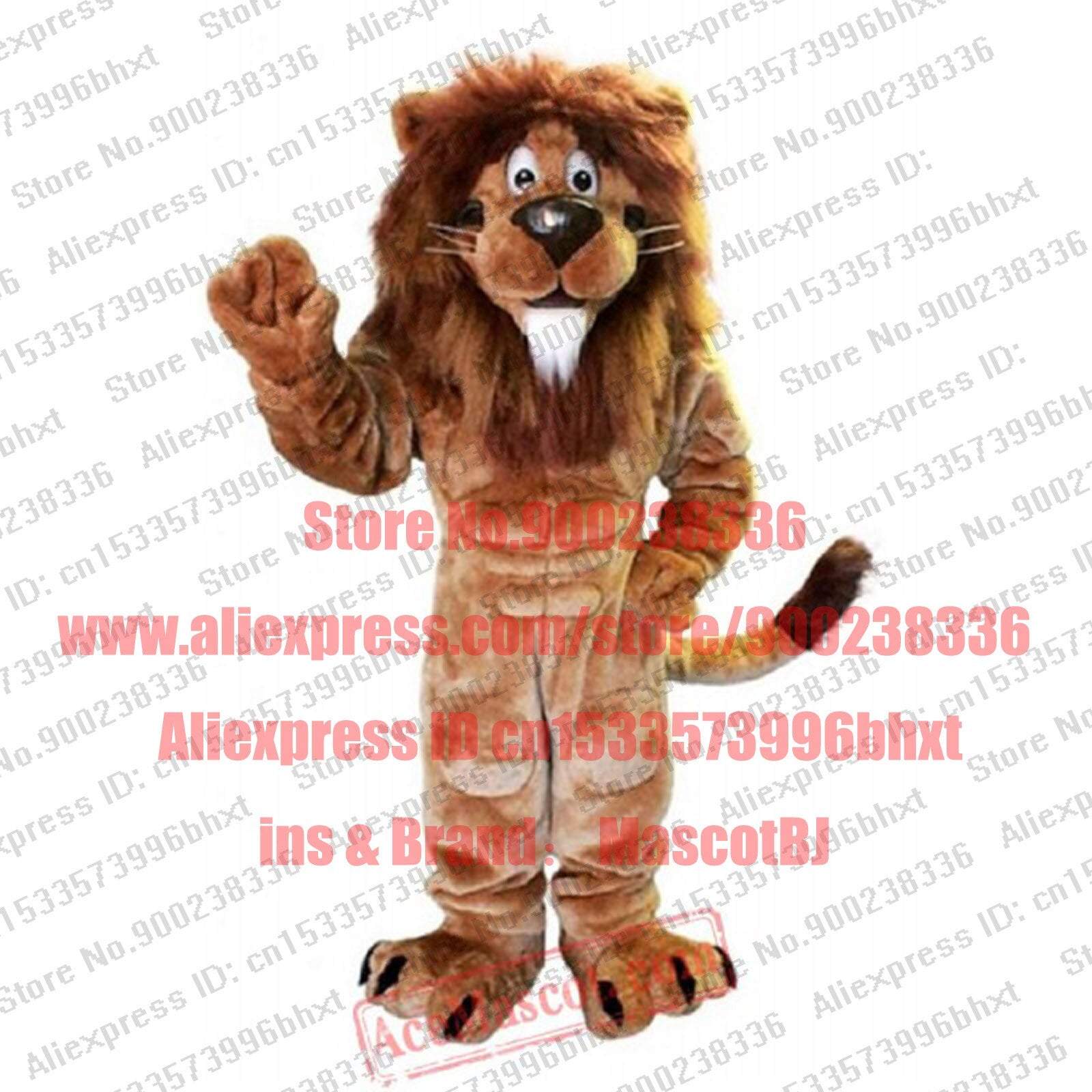 BIG WHITE mustache LION Mascot Costume Halloween Suit Cosplay Christmas Brand New Complete  Birthday For all -  by FurryMascot -