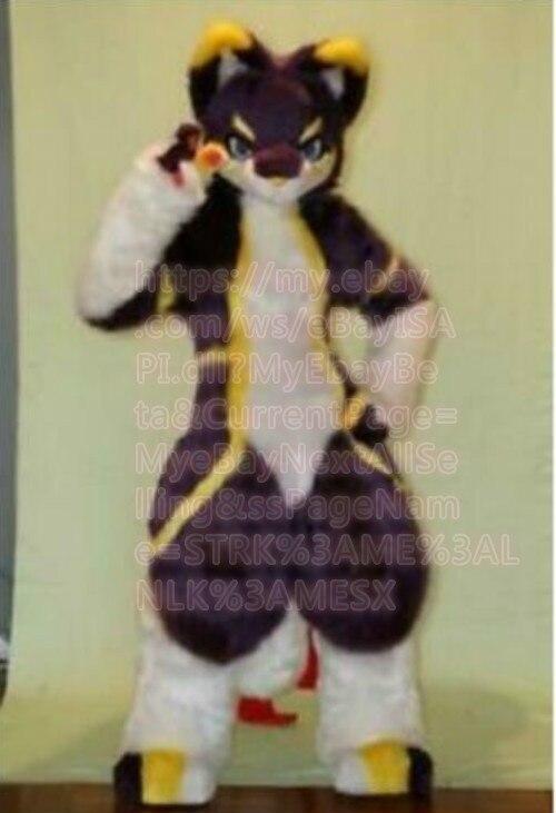 Best Qulaity Black Cat Husky Dog  Suit Complete Professinal Fursuit  Costume fox Party Fancy Dress Carnival Gift -  by FurryMascot -