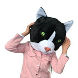 Cat Head Mascot Costumes Carnival Party Cosplay Suit