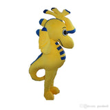 Big Cute High Quality Ocean hippocampus Furry Polar Cartoon Mascot Costume Party Fancy Dress Adult Size Free Shipping hot -  by FurryMascot -