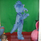 !!! Blue Plush Dragon Mascot Costume with Zipper Closure Adult Cosplay Costume Advertising Carnival Halloween -  by FurryMascot -