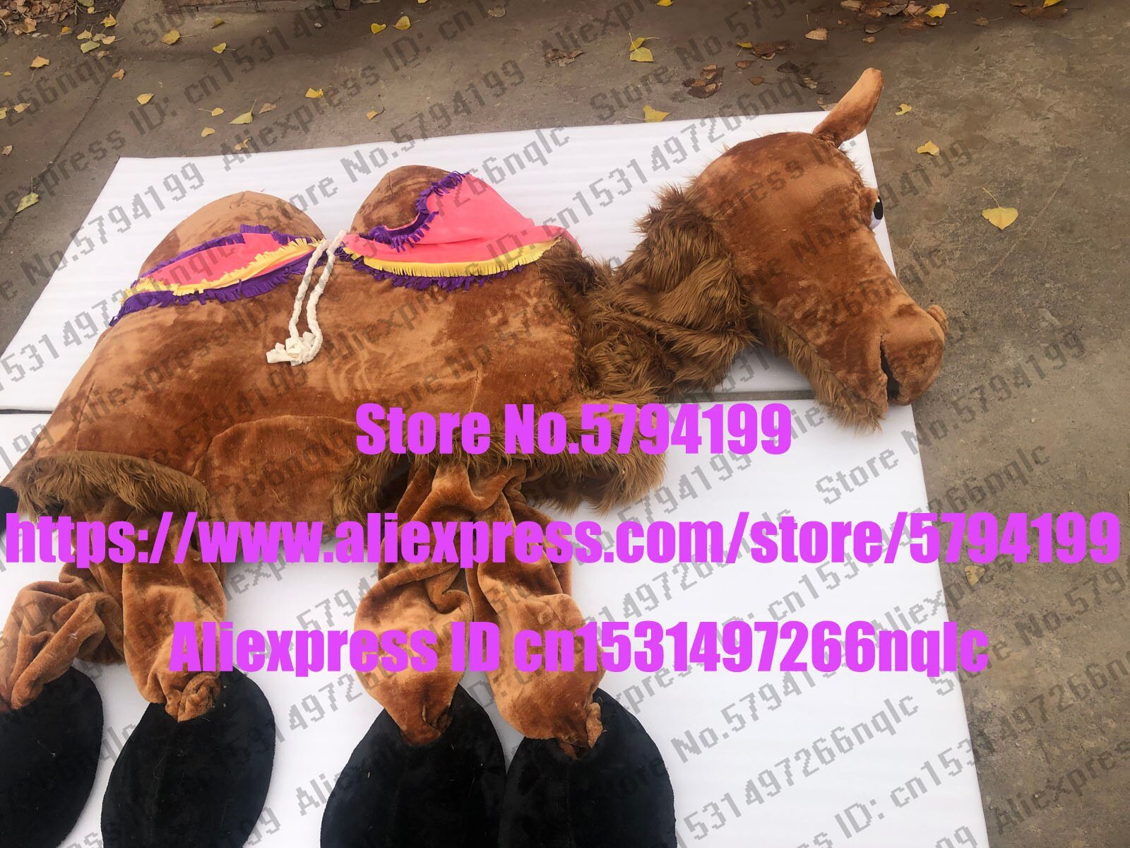 3-D Eyes 4 LEGS 2 PEOPLE Camel AD Bactrian Camel mascot Suit Costume Animal Party Birthday Gift Adult Cartoon Outfit Suit -  by FurryMascot -