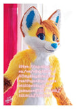 Best Quality on   Gold Wolf Dog Fox Fursuit Complete Suit Mascot Costume Cosplay Party Fancy Dress Birthday -  by FurryMascot -