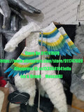 3-D Eyes Angle Wings Wolf Dog Fursuit Fullsuit Teen Costumes Child Full Furry Anime Digitigrade Costume Bent Legs Angel Dragon -  by FurryMascot - 