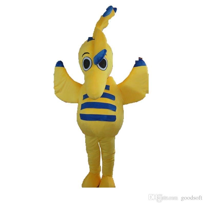 Big Cute High Quality Ocean hippocampus Furry Polar Cartoon Mascot Costume Party Fancy Dress Adult Size Free Shipping hot -  by FurryMascot -