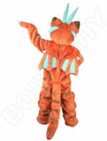 Chic Orange Dragon Completed Fursuit Mascot Furry Costume Suits Party Fancy Dress Outfits Clothing Halloween Cartoon Outdoor -  by FurryMascot -
