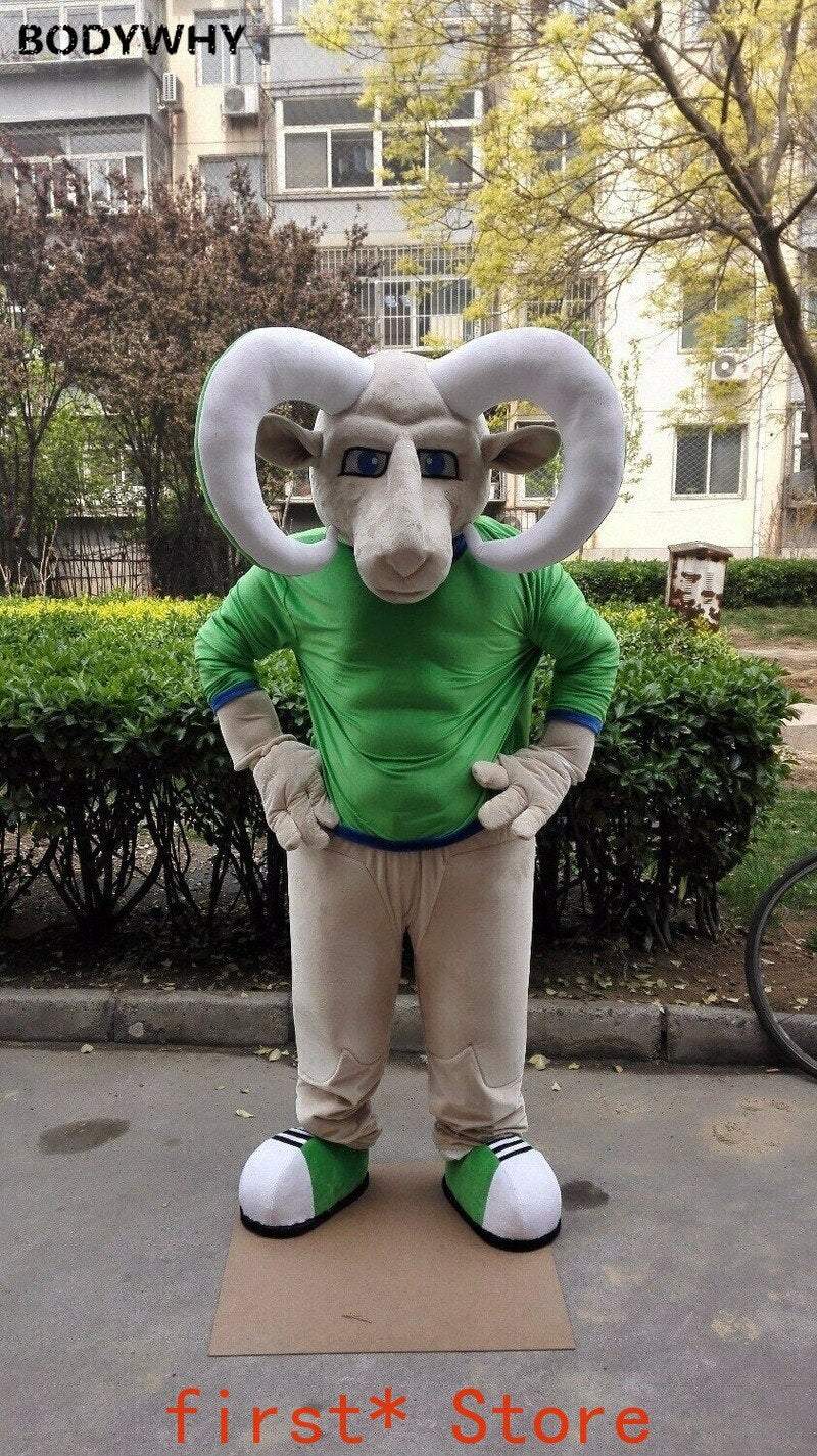 Bighorn Mascot Costume Suit Cosplay Party Game Dress Unisex Halloween Adults New Interesting Funny Cartoon Character Clothing -  by FurryMascot -