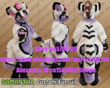 Customized Available REAL PHOTO WHITE CAT full sets  husky dog  Suit  fursuit BJ0016 Costume fox Party Fancy Dress Carnival Gift -  by FurryMascot - 