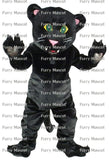 Black Panther (k4) Christmas Cosplay Unisex Cute Newly Mascot Costume Suit Cosplay Party Game Dress Outfit  Adult  Gift A+ -  by FurryMascot -