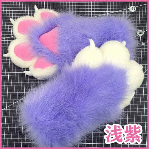 兽装fursuit成品爪子 猫爪子手套 兽装爪子 现货防狐毛可穿戴兽爪 -  by FurryMascot -