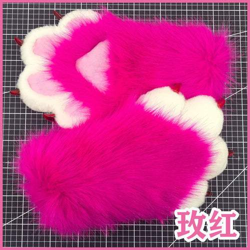 兽装fursuit成品爪子 猫爪子手套 兽装爪子 现货防狐毛可穿戴兽爪 -  by FurryMascot -
