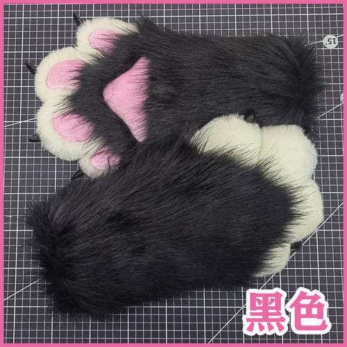 兽装fursuit成品爪子 猫爪子手套 兽装爪子 现货防狐毛可穿戴兽爪 -  by FurryMascot -