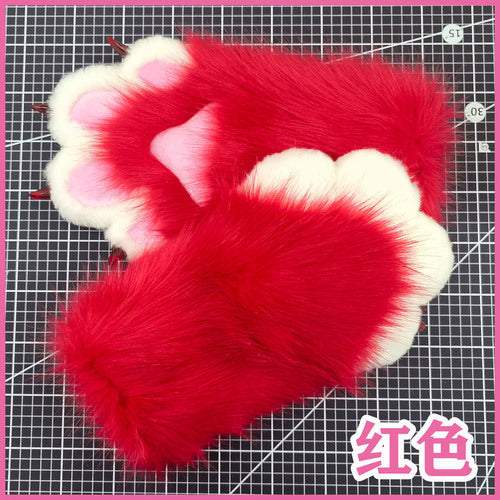 兽装fursuit成品爪子 猫爪子手套 兽装爪子 现货防狐毛可穿戴兽爪 -  by FurryMascot -