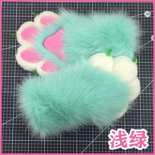 兽装fursuit成品爪子 猫爪子手套 兽装爪子 现货防狐毛可穿戴兽爪 -  by FurryMascot -