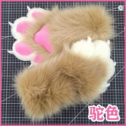 兽装fursuit成品爪子 猫爪子手套 兽装爪子 现货防狐毛可穿戴兽爪 -  by FurryMascot -