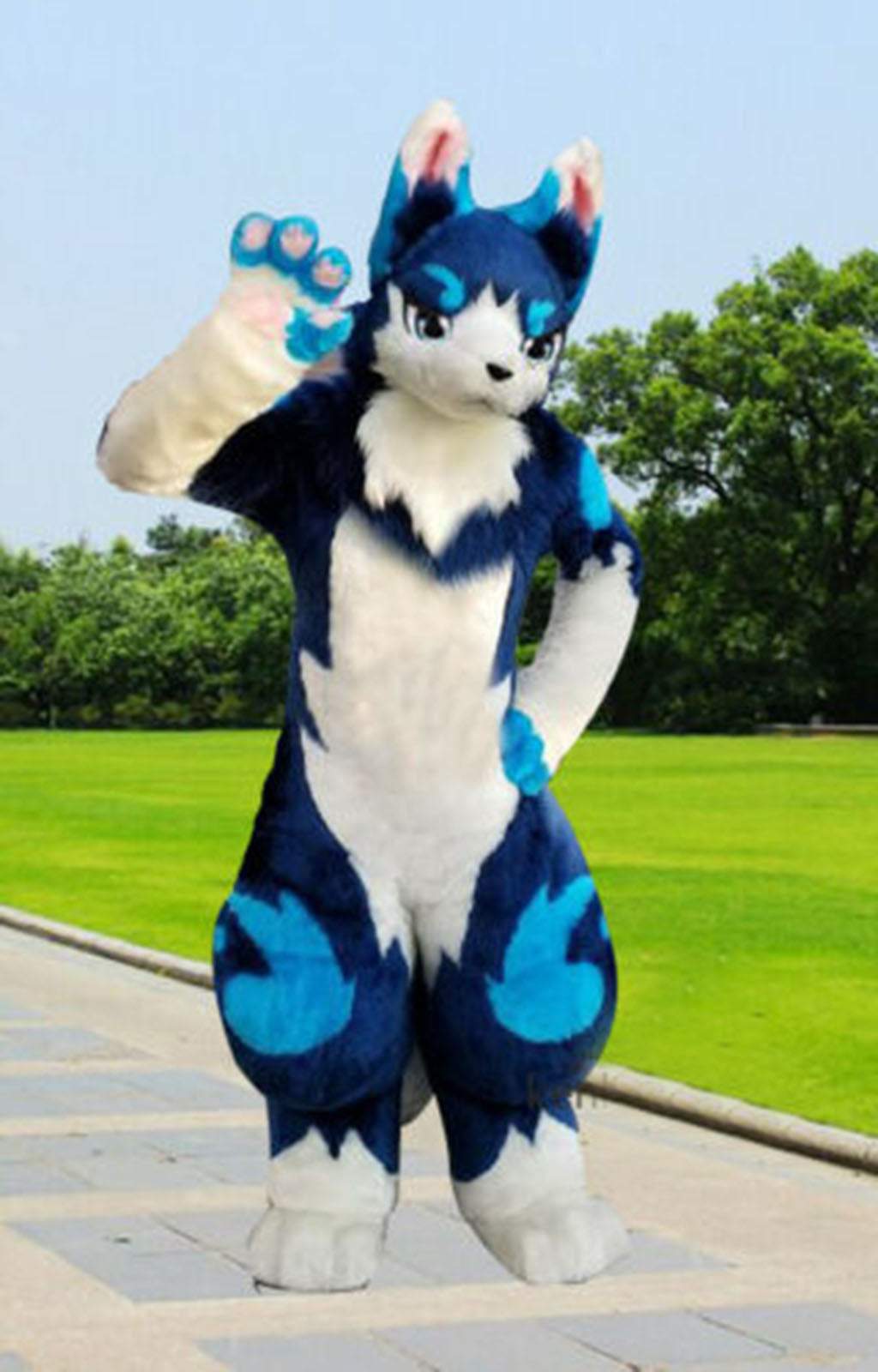 Cat Husky Dog Digitigrade Fursuit Costumes Suit Furries Anime Teen & Adult Costume - FURSUIT by FurryMascot - CAT FURSUIT, Digitigrade Fursuit