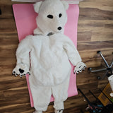White polar bear mascot costume