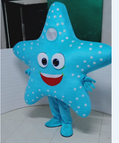 Affordable Blue Star Mascot Costumes Party Cosplay Suit