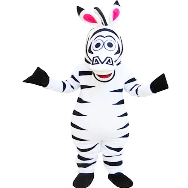 Madagascar Marty the Zebra Mascot Costumes Party Cosplay Suit – FurryMascot