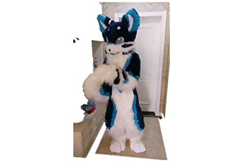 FurryMascot Custom Japan Style Blue Cat Fursuit Cosplay Fancy Dress Complete Mascot Costumes Custom All Sizes Furry Fancy Suit Animie, Red, F99kkj458, S,M,L,XL,XXL,XXXL -  by FurryMascot - 