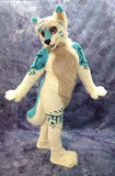 Japan white blue Cat Huksy Dog Fursuit Teen Costumes Child Full Furry Suit Fursona Kigurumi DigitigradeAnime Costume -  by FurryMascot - 