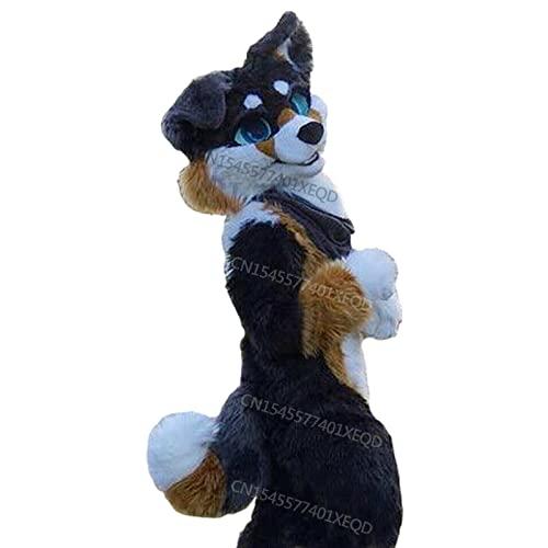 FurryMascot Brand New Black Dog Fox Cosplay Fursuit Complete Mascot Costumes Custom All Sizes Furry Fancy Suit Animie, Red, S,M,L,XL,XXL,XXXL -  by FurryMascot - 