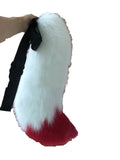 FurryMascot Fursuit Tail Fur Partial Furry Tail for Cosplay Party Costume for Kids Adults (Black)