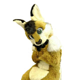 FurryMascot Kemono Eyes Grey Cat Plantigrade Bodysuit Fursuit Fullsuit Teen Costumes Child Full Furry Husky Wolf Dog Fox Suit Furries, Furrymascot/Com, Black,blue,white, F99kkj458 -  by FurryMascot - 
