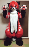 FurryMascot Red Cat Kenomo Eyes Huksy Dog Fursuit Teen Costumes Child Furry Suit Anime Costume, S,M,L,XL,XXL,XXXL, F99kkj458 -  by FurryMascot - 