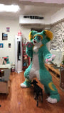 Original Design FurryMascot Mint green Cat Huksy Dog Fursuit Teen Costumes Full Furry Black,blue,white S,M,L,XL,XXL,XXXL F99kkj458 Furrymascot/Com -  by FurryMascot - 