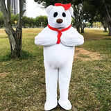 FurryMascot Original Factory White Bear Fursuit Suit Costume Party Carnival Cosplay All -  by FurryMascot - 