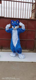 Original Design FurryMascot Blue Cat Huksy Dog Fursuit Teen Costumes Full Furry Suit Furries Anime Digitigrade Costume Bent Legs Angel Dragon, S,M,L,XL,XXL,XXXL (F99kkj458) -  by FurryMascot - 