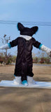 FurryMascot Original PHOTO Huksy Dog Fursuit Fullsuit Teen Costumes Child Full Furry Suit Furries Anime Digitigrade Costume Bent Legs Angel Dragon, Black,blue,white, F99kkj458, S,M,L,XL,XXL,XXXL -  by FurryMascot - 
