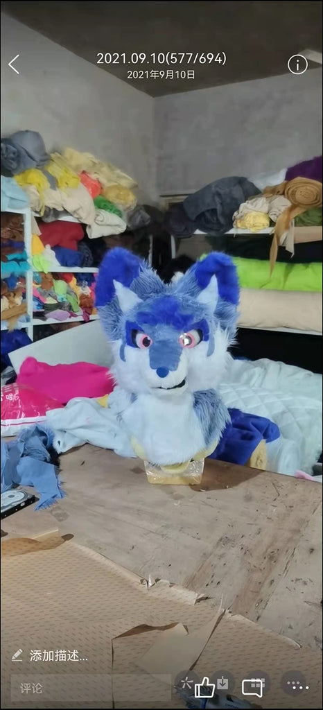 FurryWu Studio Japan Kemono Kawaii White Cat Dog Fox Fursuit Teen Costumes Child Full Furry Suit Fursona Kigurumi Anime bj01