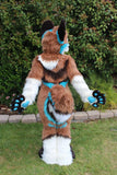 HOT 2022 Brown Huksy Dog Fursuit Fullsuit Teen Costumes Child Full Furry Suit Furries Anime Costume -  by FurryMascot - 