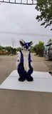 Blue Fox Cat Hair Fursuit Husky Dog FOX CAT WOLF Fullsuit Teen Costumes Child Full Furry Suit Furries Anime Digitigrade Costume Legs -  by FurryMascot - 