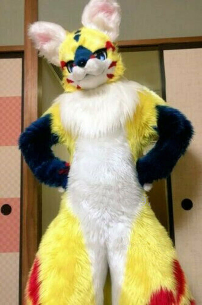 Yellow Cat Dog Fursuit Fullsuit Teen Costumes Full Furry Suit Furries ...