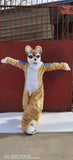 FurryMascot New Apricot Ivory Huksy Dog Fursuit Fullsuit Teen Costumes Child Full Furry Suit Furries Anime Digitigrade Costume Bent Legs Angel Dragon, Black,blue,white, S,M,L,XL,XXL,XXXL (F99kkj458) -  by FurryMascot - 