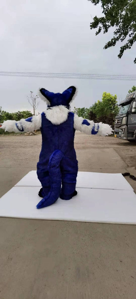 Royal Blue Cat Kitten Wolf Fox Fursuit Furry Costumes Furries – FurryMascot