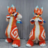 FurryWu Studio Kawaii Orange Cat Dog Fox Fursuit Teen Costumes Child Full Furry Suit Fursona Kigurumi Digitigrade Anime