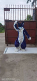 FurryMascot Blue Husky Kenomo Digigrade Legs Prop Fursuit Kigurumi Fursona Costumes Digitigrade Diy Maker, Black,blue,white, S,M,L,XL,XXL,XXXL, F99kkj458