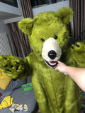 FurryWu 100% ORIGINAL PHOTO Green Grizzly Bear Mascot Costumes For Adult -  by FurryMascot - 