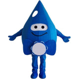 Blue Water Drops Mascot Costume Water Saving Publicity Performance Advertising Dress Halloween Carnival Fancy Party Costumes -  by FurryMascot - 