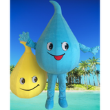 Blue Water Drops Mascot Costume Water Saving Publicity Performance Advertising Dress Halloween Carnival Fancy Party Costumes -  by FurryMascot - 