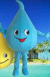 Blue Water Drops Mascot Costume Water Saving Publicity Performance Advertising Dress Halloween Carnival Fancy Party Costumes -  by FurryMascot - 