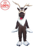 Cartoon Deer Mascot Costume Sven Costume Reindeer Fursuit Costume Furry Adult Dress Outfits Christmas Party Character Mascot -  by FurryMascot - 